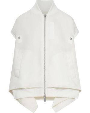 Sacai Nylon Twill Vest - White