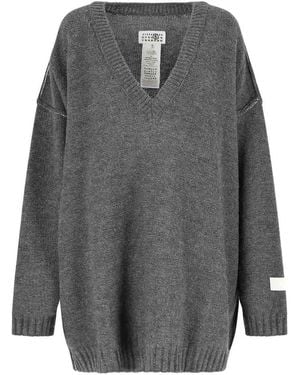 MM6 by Maison Margiela Wool Jumper - Grey