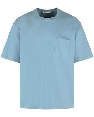 Marni Cotton T-Shirt - Blue