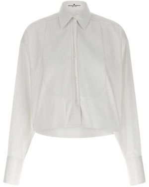 Ermanno Scervino Plastron Shirt Shirt And Blouse - White
