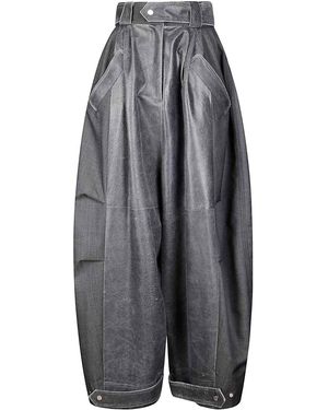 Niccolò Pasqualetti Luna Wide-Legged Trousers - Grey
