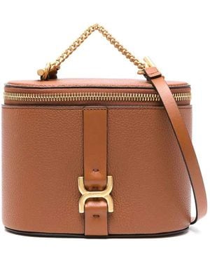 Chloé Marcie Leather Mini Bag - Brown