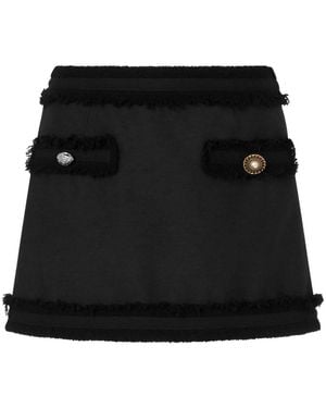 Moschino Boucle Stretch Skirt - Black