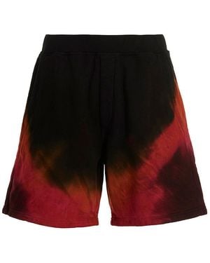 DSquared² Tie-Dye Bermuda Shorts - Red