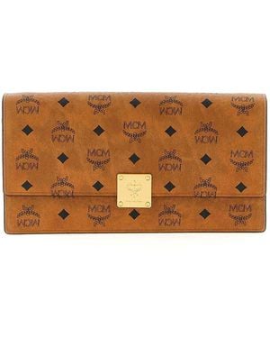 MCM Aren Wallet On Chain - Brown