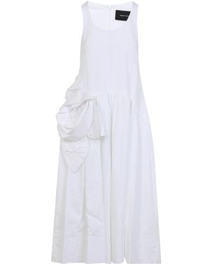 Simone Rocha Rosette Tapered Dress - White