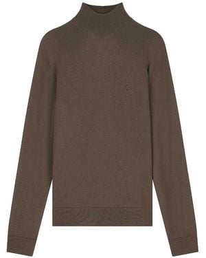 Giorgio Armani Slim-Fit Sweater - Brown
