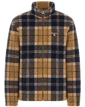 Barbour Tartan Fleece Zip Jacket - Black