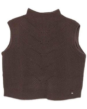 Herno Sleeveless Jumper - Brown