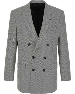 Tom Ford Jacquard Blazer - Grey