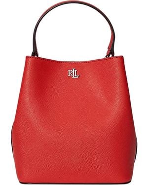 Ralph Lauren Reese Sm Bkt-Bucket Bag-Small - Red