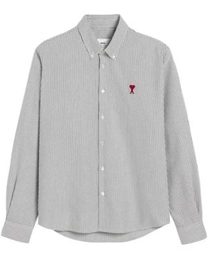 Ami Paris Best Friend Shirt - Gray