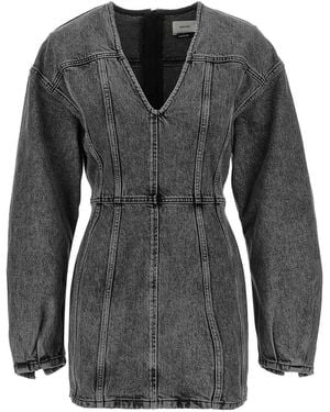 Haikure Denim Dress - Black