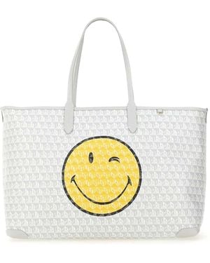 Anya Hindmarch I Am A Plastic Bag Wink Tote Bag - Metallic