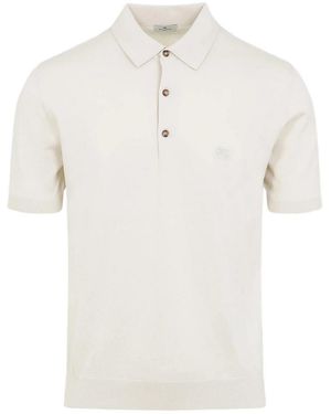 Etro Knitted Polo - White