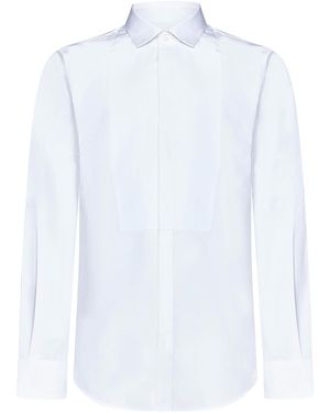 DSquared² Slim Fit Cotton Poplin Shirt - White