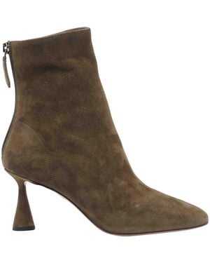 Aquazzura Moss Amore Pump Booties - Brown