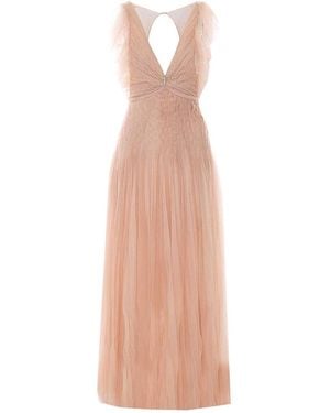 Elisabetta Franchi Carpet Dress - Natural