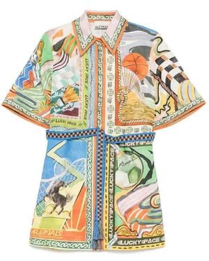 ALÉMAIS Kurzes Kleid - Weiß
