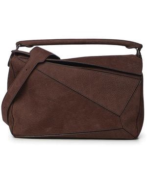 Loewe Large Puzzle Bag - Brown