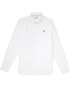 Timberland River Linen Slim Fit Shirt - White