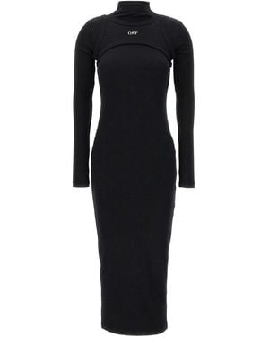 Off-White c/o Virgil Abloh Off Stamp Rib' Dress - Black