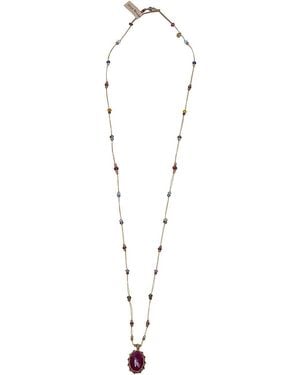 Sharing Long Pendant Necklace - White
