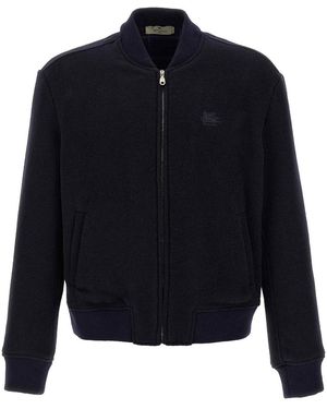 Etro Pegaso Bomber Jacket - Blue