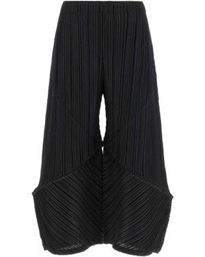 Pleats Please Issey Miyake Thicker Bottoms 2 Trousers - Black
