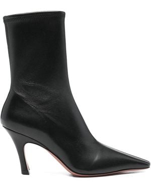 AMINA MUADDI Jamie Leather Boots - Black