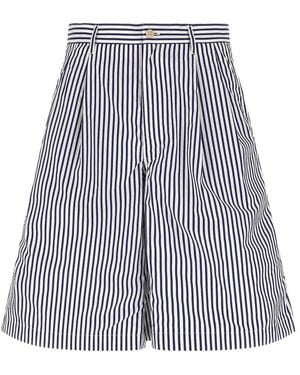 Comme des Garçons Cotton Bermuda Shorts - White