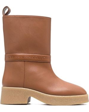 Stella McCartney Logo Skyla Boots - Brown