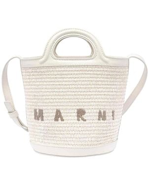 Marni Mini Tropicalia Bucket Bag - White