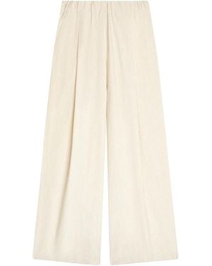 Dries Van Noten Ecru Pila Trousers - Natural