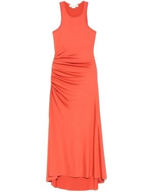 Victoria Beckham Asymmetric Midi Dress - Red