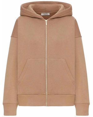 Max Mara Julia Jersey Hoodie - Brown