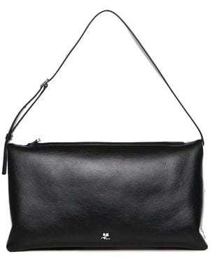 Courreges Logo Shoulder Bag - Black