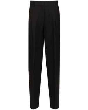 Grifoni Trousers With Pleats - Black