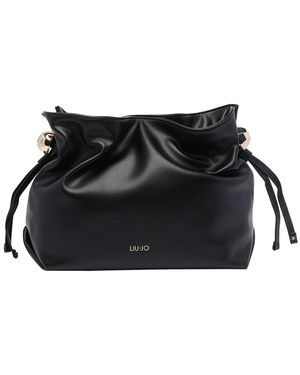 Liu Jo Camel Logo Crossbody Bag - Black