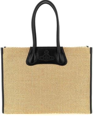 Vivienne Westwood Troy Shopping Bag - Natural