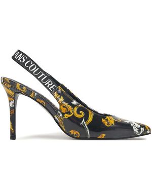 Versace Jeans Couture Baroque Sling Back - Metallic