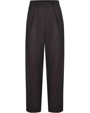Alysi Trousers Made Of A Wool Blend - Black