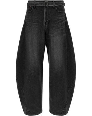 Sacai Extra Leg Jeans - Black