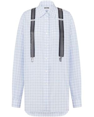 Moschino Cotton Vichy Shirt - Blue