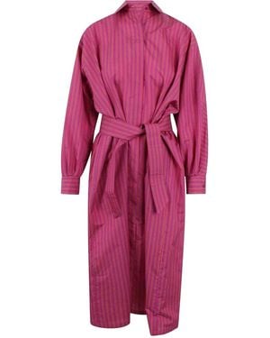 Max Mara Chamiser Dress With Belt - Pink