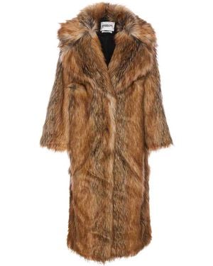 Essentiel Antwerp Gratis Faux Fur Coat - Brown