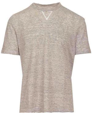 Fedeli Striped T-Shirt - White