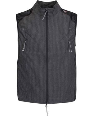 ROA Numb Pinstriped Commuting Vest - Gray