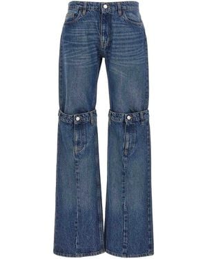 Coperni Open Knee Jeans - Blue