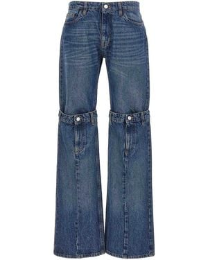 Coperni Open Knee Jeans - Blue